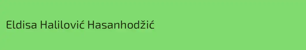 Eldisa Halilović Hasanhodžić
